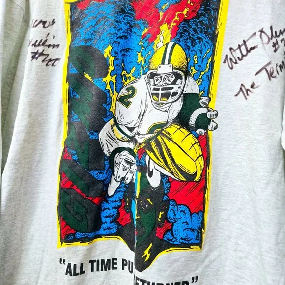 3/$55💥 RARE & AUTOGRAPHED Vintage Saskatchewan Roughriders Long Sleeve - Picture 3 of 9